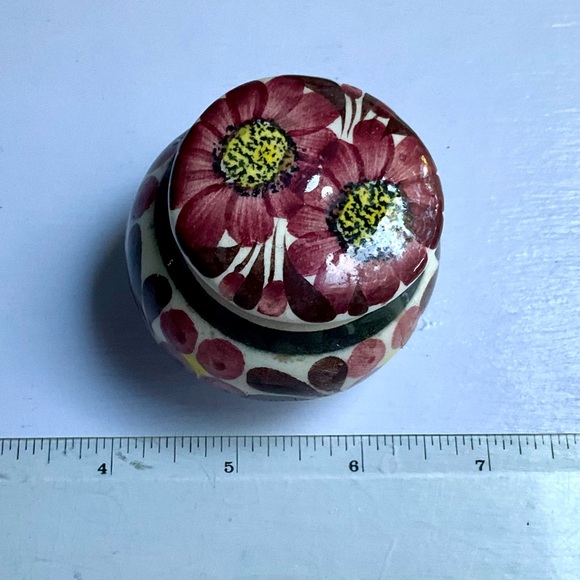Vintage Talavera Mexico Small Treasure Box - High Glaze Ceramic - Picture 5 of 5